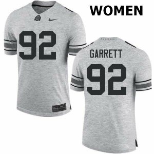 NCAA Ohio State Buckeyes Women's #92 Haskell Garrett Gray Nike Football College Jersey TDJ4745BD